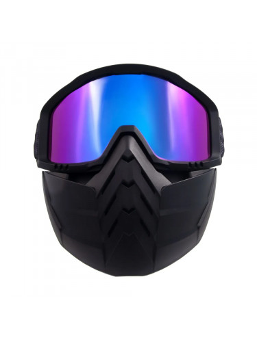 Маска мотоциклетная/снегоходная M8 PF-SMG-10 линза chrome multicolor | Следопыт