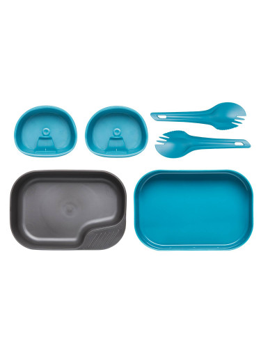 Набор посуды 6 предметов CAMP-A-BOX DUO LIGHT GREEN Azure | WILDO