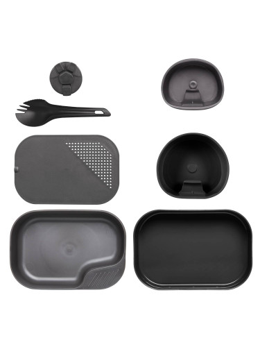 Набор посуды 7 предметов CAMP-A-BOX Complete Black/Dark Grey| WILDO