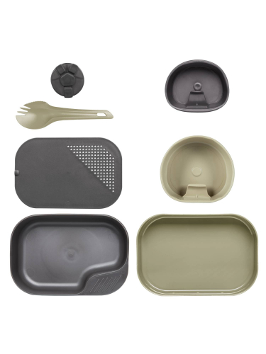Набор посуды 7 предметов CAMP-A-BOX Complete Khaki/Dark Grey| WILDO
