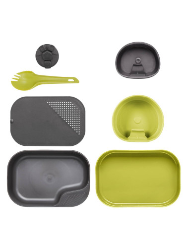 Набор посуды 7 предметов CAMP-A-BOX Complete Lime/Dark Grey| WILDO