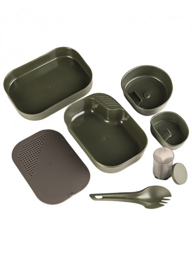 Набор посуды 7 предметов CAMP-A-BOX Olive | WILDO