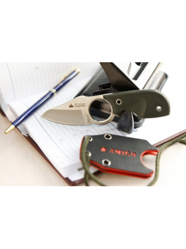 Нож шейный Amigo X D2 Satin Black | Kizlyar Supreme