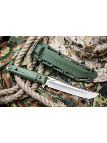 Нож Senpai AUS-8 SW Olive | Kizlyar Supreme