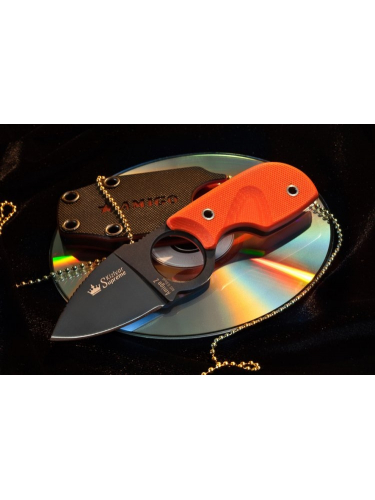 Нож шейный Amigo Z AUS-8 Black | Kizlyar Supreme