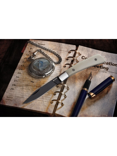 Нож складной Gent 440C BT Кость черный | Kizlyar Supreme