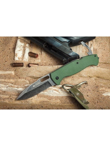 Нож складной Ute 440C BlackWash Green G10 | Kizlyar Supreme