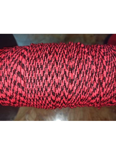 Паракорд №58 Неон черно-розовый - 2мм | МегаКорд