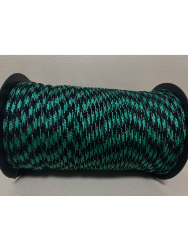 Паракорд №12 Черно-зеленый (малахит) - 4мм | МегаКорд