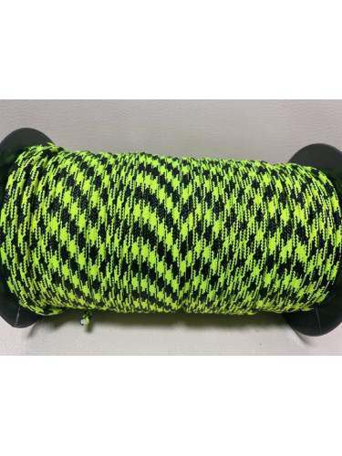 Паракорд №45 Неон черно-желтый - 4мм | МегаКорд