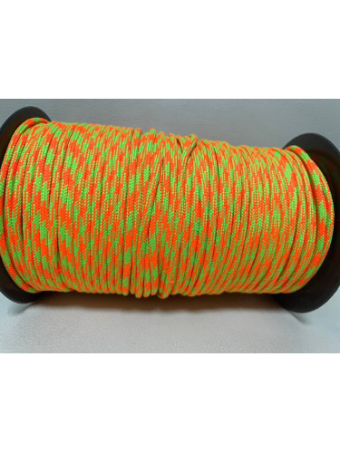Паракорд №49 КМФ оранжево-зеленый - 4мм | МегаКорд