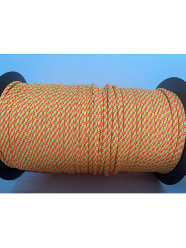 Паракорд №48 Неон плетенка желто-розовый - 4мм | МегаКорд