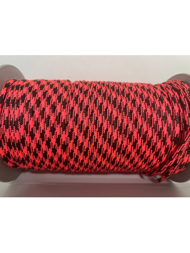 Паракорд №46 Неон черно-розовый - 4мм | МегаКорд