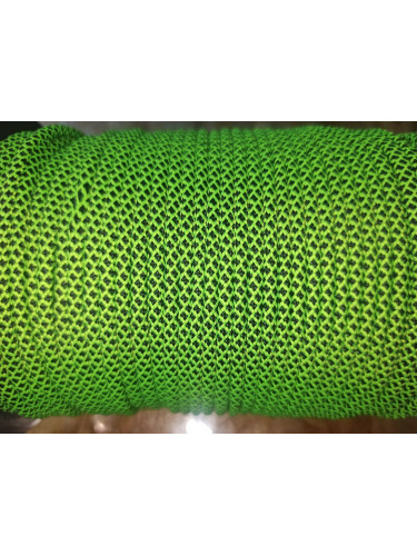 Паракорд №44 Неон черно-зеленый РОМБ - 4мм | МегаКорд