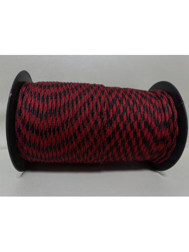 Паракорд №14 Черно-красный - 4мм | МегаКорд