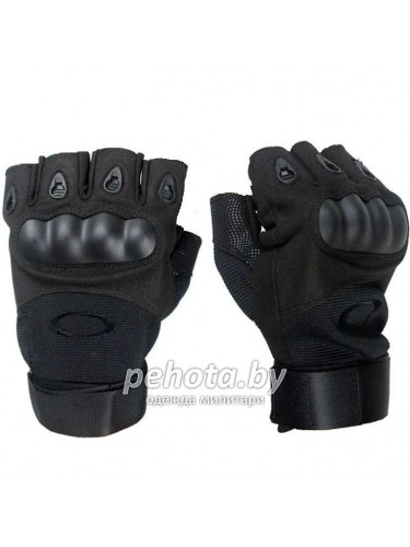 Перчатки тактические беспалые Black | Oakley