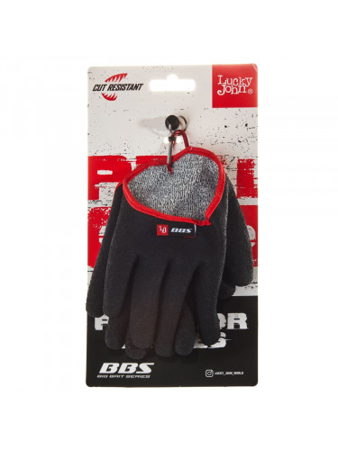 Перчатки Lucky John BBS обрезиненные для захвата рыбы | Norfin
