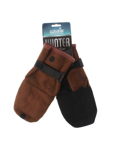 Перчатки-варежки Windproof 75 Brown | Norfin