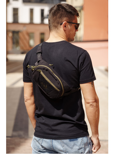 Поясная сумка Bandicoot Black/Olive green | Army stroll
