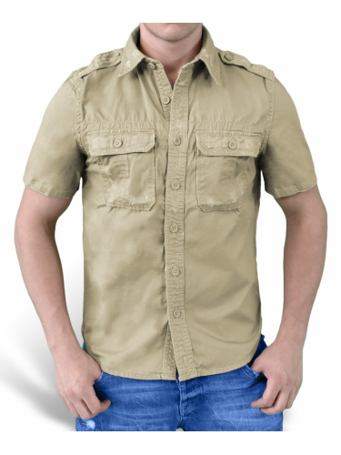 Рубашка 1/2 Raw Vintage Shirt Beige washed | Surplus
