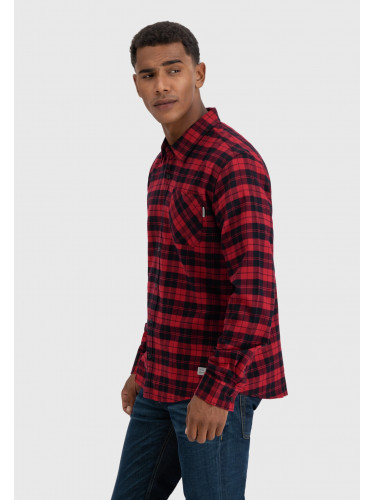 Рубашка Riley flannel 23103 red check-Riley | Vintage Industries