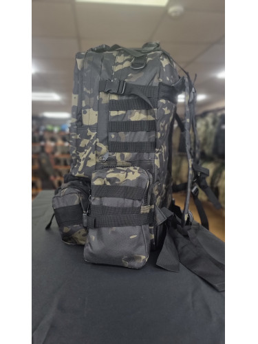 Рюкзак Тактический BL002 с разгрузкой Black Multicam 55L | Lupu Gear