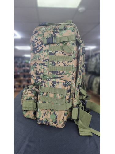 Рюкзак Тактический BL002 с разгрузкой Marpat 55L | Lupu Gear