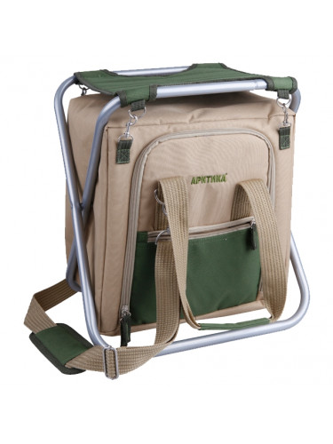 Сумка холодильник со стулом 3500-1 Кофейный | Арктика