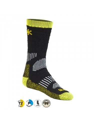 Термоноски Balance Wool T2P Black/Yellow | Norfin