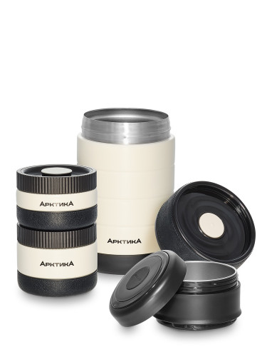 Термос для еды с контейнерами 1300мл 308-1300 BG | Арктика