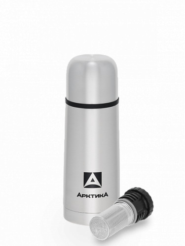 Термос для напитков с ситечком 350мл 101-350С Silver | Арктика