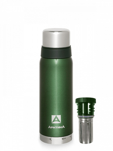 Термос Питьевой с ситечком 1200 мл 106-1200C Зеленый | Арктика