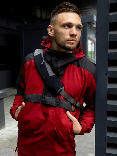 Анорак Woodsman Crimson Sky/Ash grey | Helikon-tex