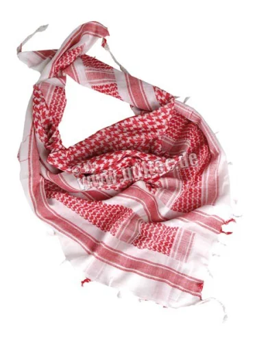 Арафатка Шемаг белый-красный | Mil-tec