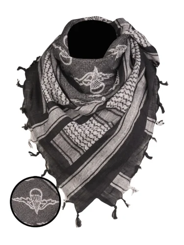 Арафатка Шемаг Paratrooper черно-белый | Mil-tec