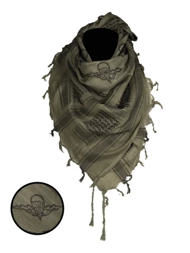 Арафатка Шемаг Paratrooper олива-черный | Mil-Tec