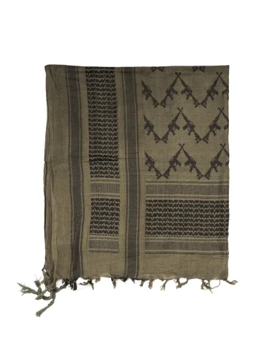 Арафатка Шемаг Rifles олива-черный | Mil-tec