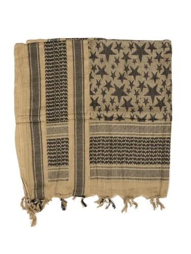 Арафатка Шемаг Stars койот-черный | Mil-Tec