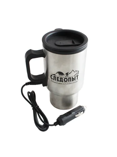 Автокружка с подогревом PF-CWS-P20 Steel | Следопыт