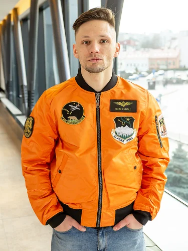 Бомбер двухсторонний PILOT Olive/Orange | Nord Denali