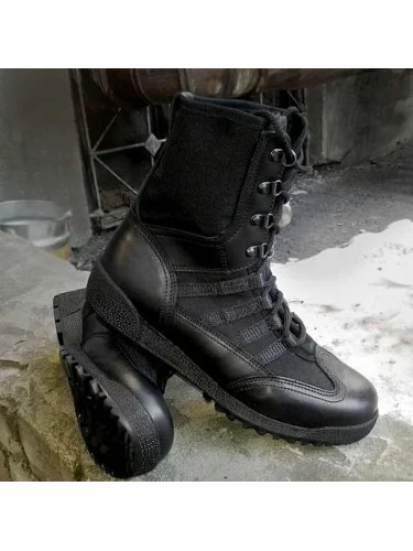 Ботинки 132 Shark Leather Black | Garsing