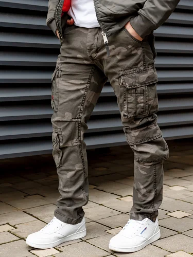 Брюки Airborne Slimmy Black Camo | Surplus