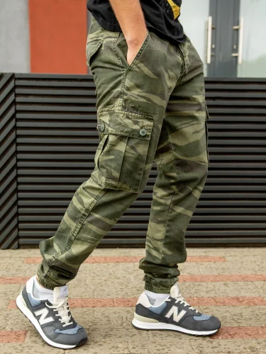 Брюки Bad Boys Pants Green Camo | Surplus