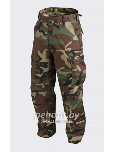 Брюки BDU US Woodland Cotton Ripstop | Helikon-Tex