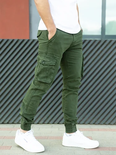 Брюки Jogger Olive green | STROLL