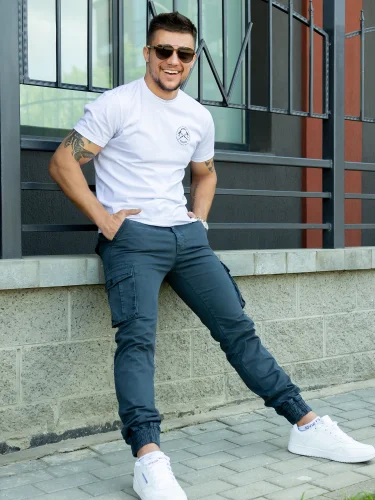 Брюки Jogger Steel blue | STROLL