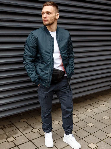 Брюки Vince Cargo Jogger 1036 Navy Blue | Vintage Industries