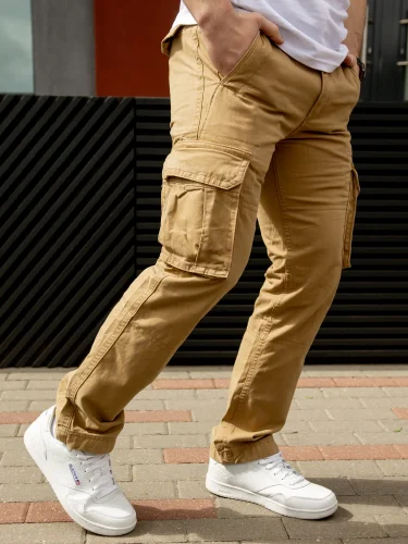 Брюки Vintage Cargo Beige | Abercrombie & Fitch