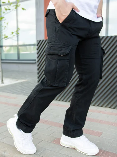 Брюки Vintage Cargo Black | Abercrombie & Fitch