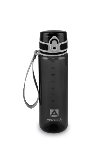 Бутылка для воды 500мл 720-500 Чёрная прозрачная | Арктика